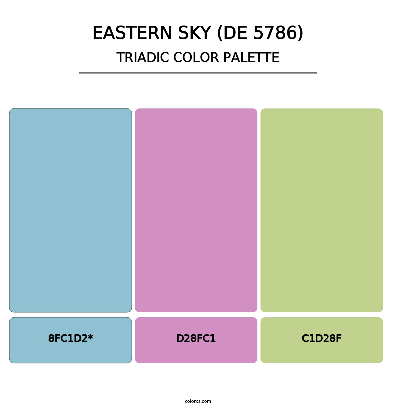 Eastern Sky (DE 5786) - Triadic Color Palette