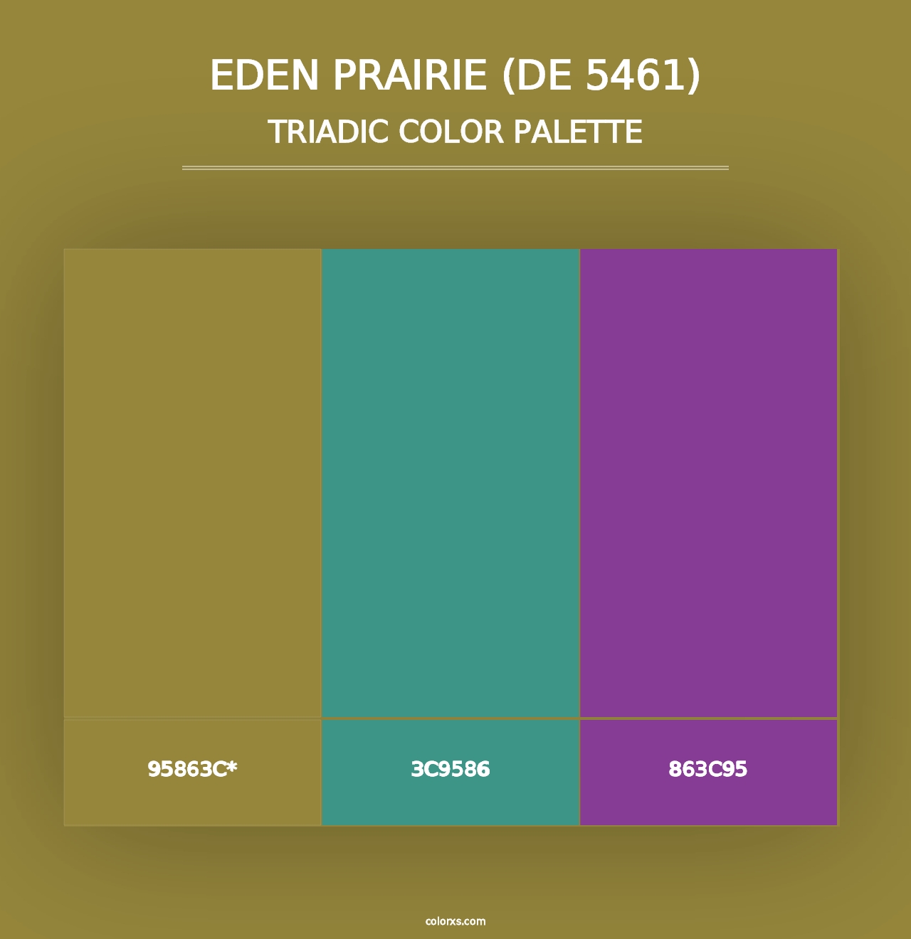 Eden Prairie (DE 5461) - Triadic Color Palette