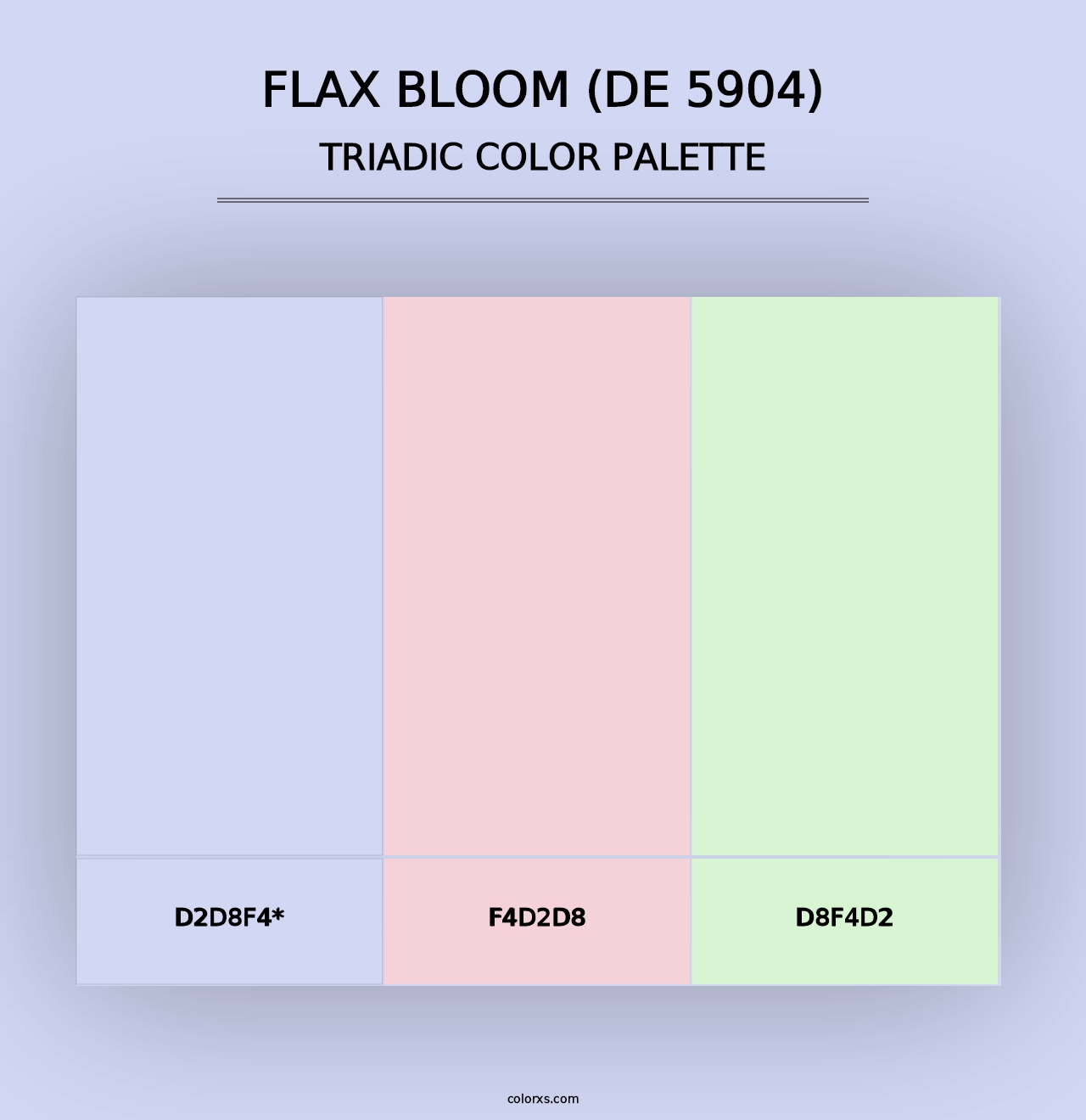 Flax Bloom (DE 5904) - Triadic Color Palette