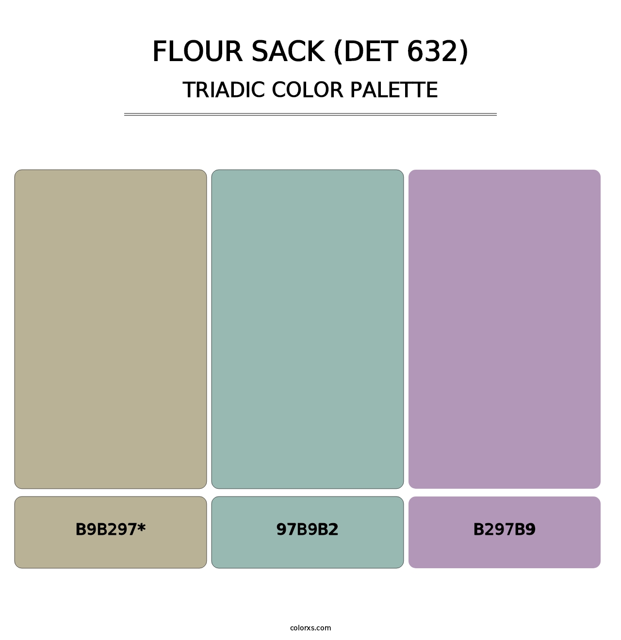 Flour Sack (DET 632) - Triadic Color Palette