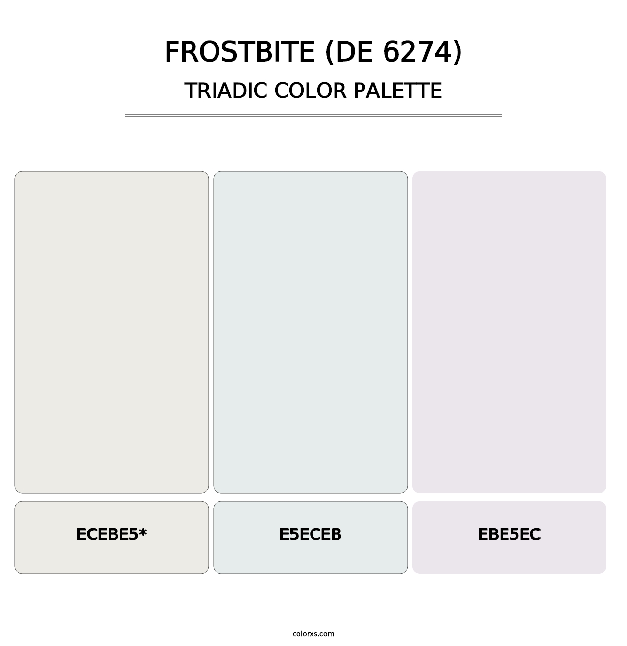 Frostbite (DE 6274) - Triadic Color Palette