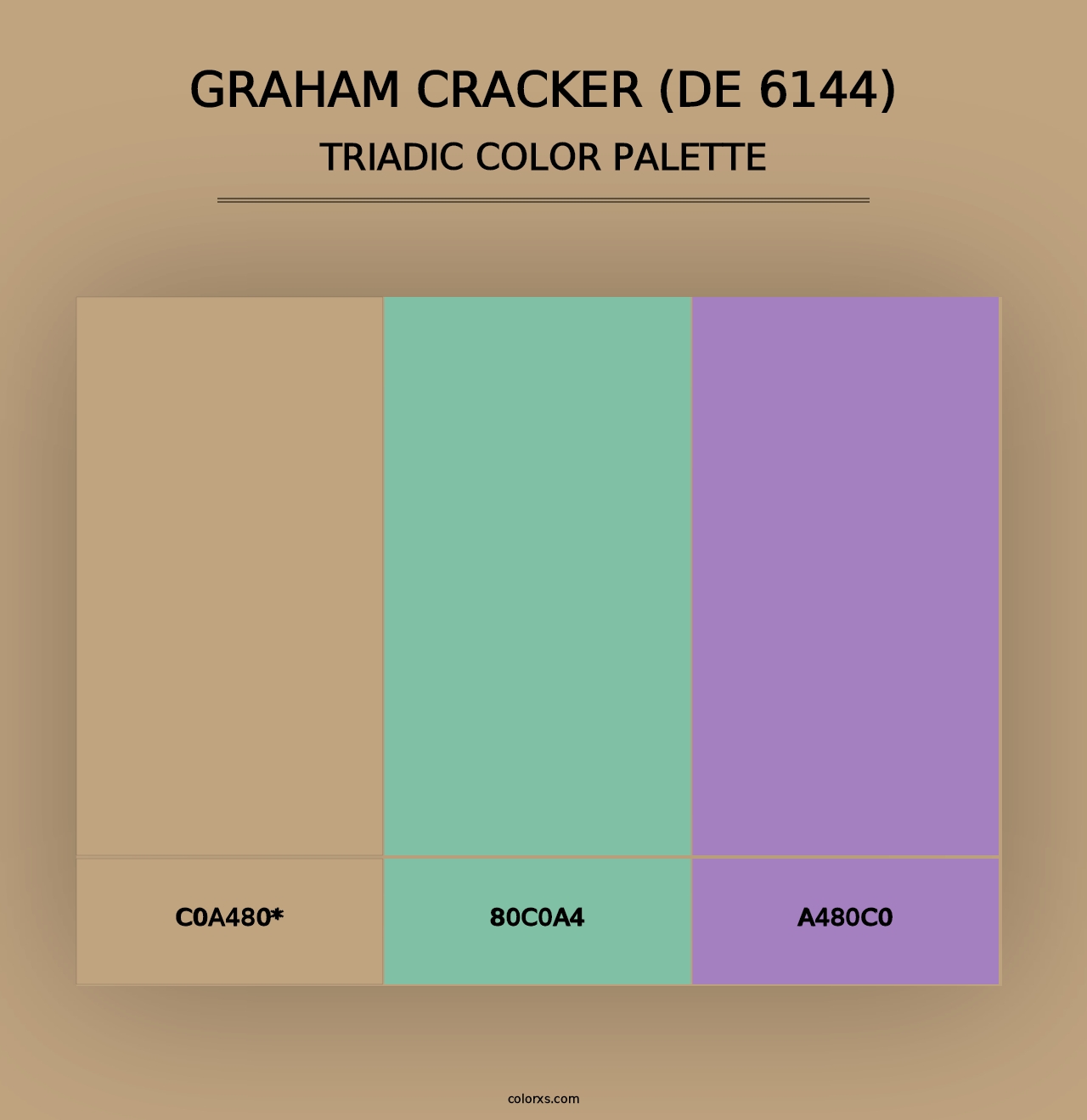 Graham Cracker (DE 6144) - Triadic Color Palette