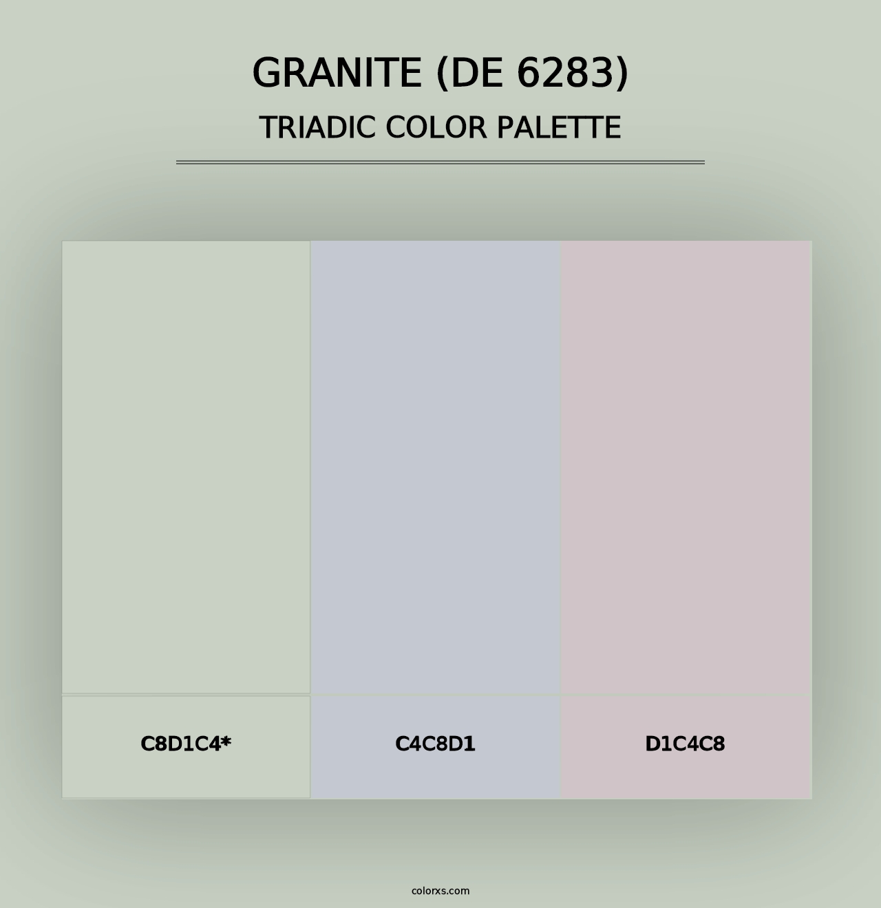 Granite (DE 6283) - Triadic Color Palette