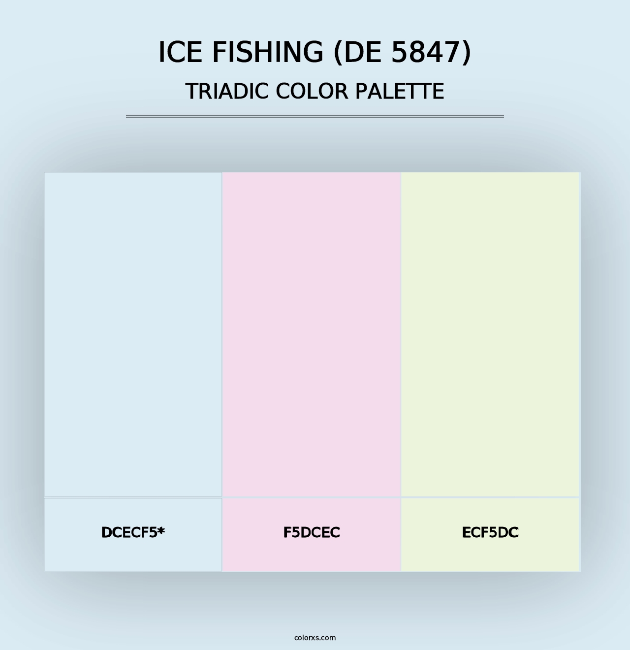 Ice Fishing (DE 5847) - Triadic Color Palette