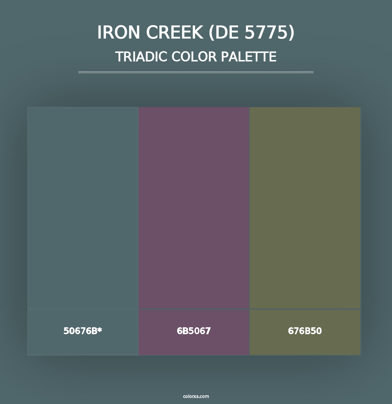 Iron Creek (DE 5775) - Triadic Color Palette