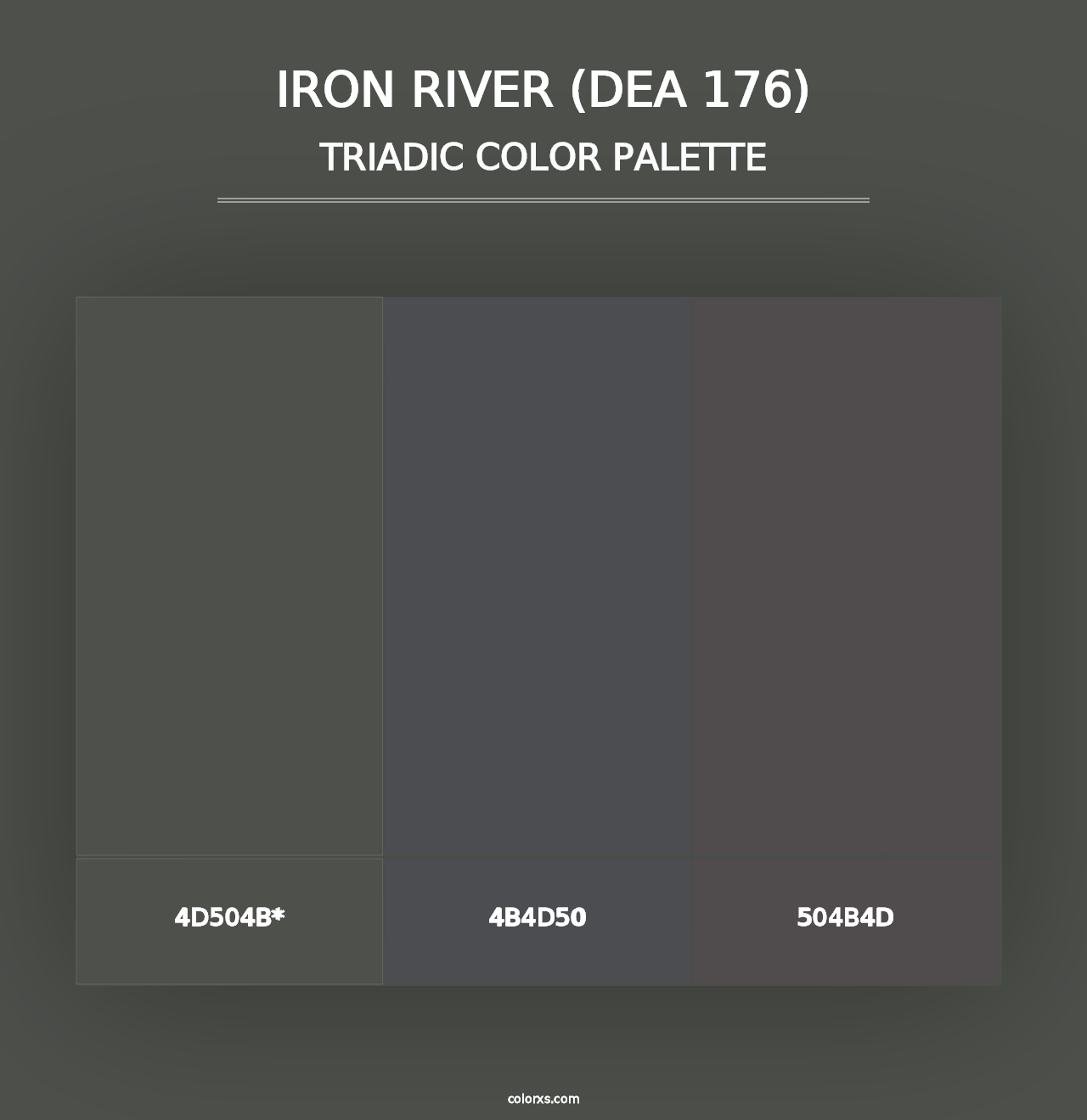 Iron River (DEA 176) - Triadic Color Palette