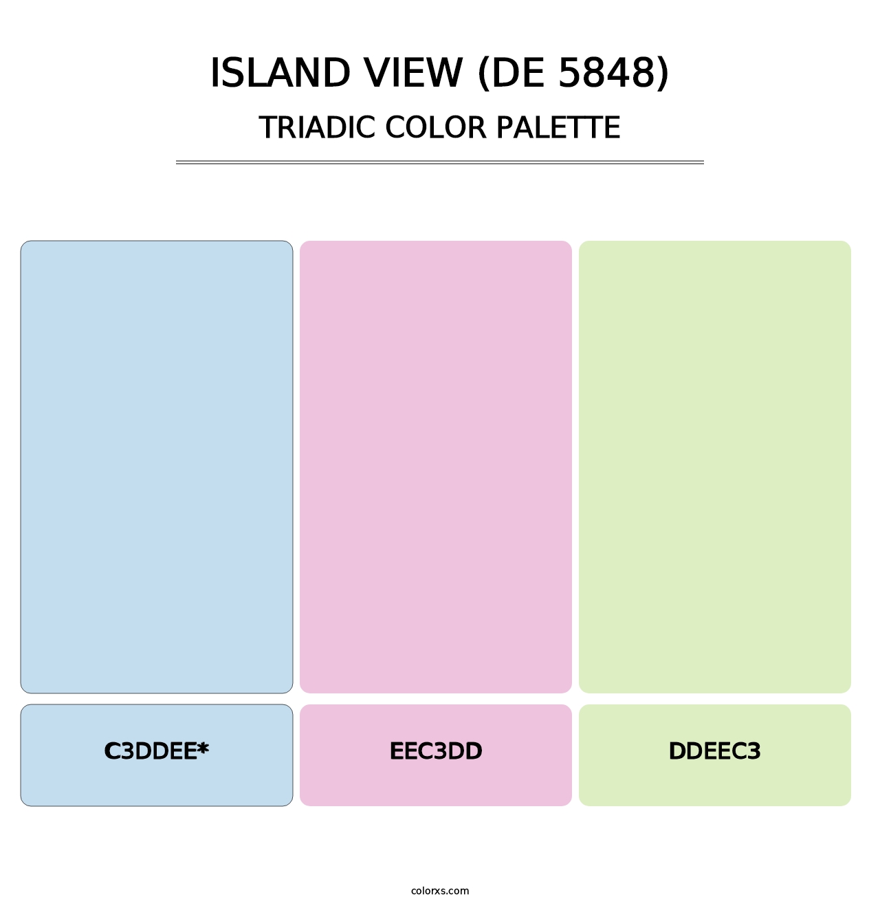 Island View (DE 5848) - Triadic Color Palette