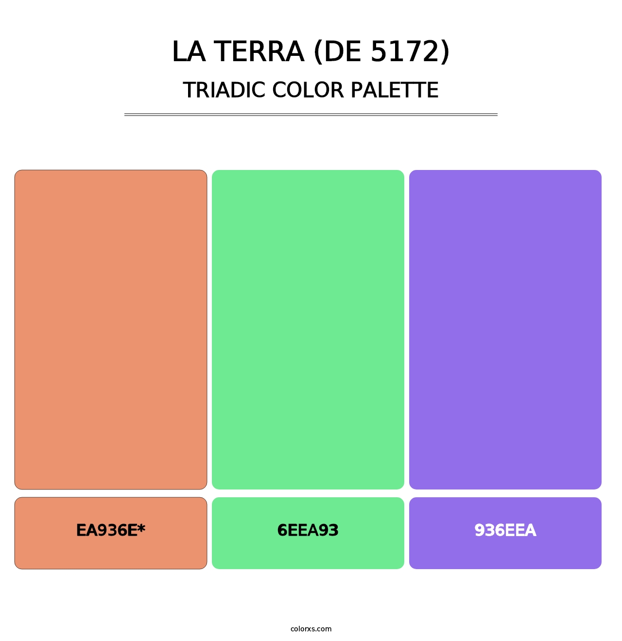 La Terra (DE 5172) - Triadic Color Palette