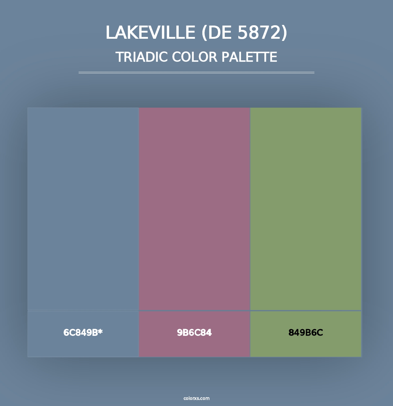 Lakeville (DE 5872) - Triadic Color Palette