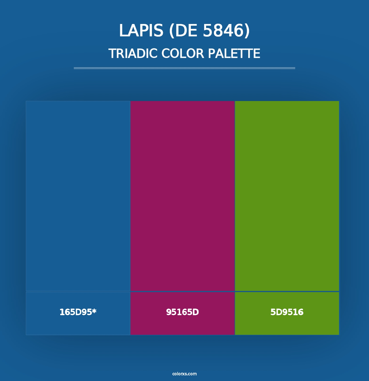 Lapis (DE 5846) - Triadic Color Palette