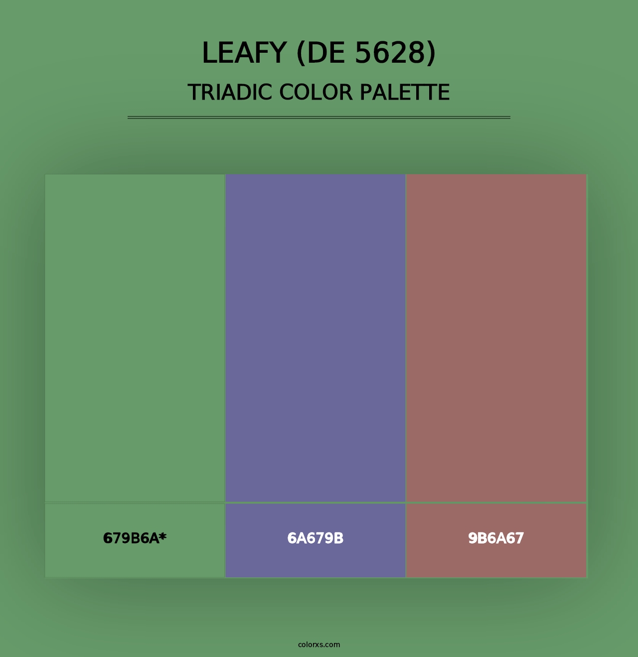 Leafy (DE 5628) - Triadic Color Palette