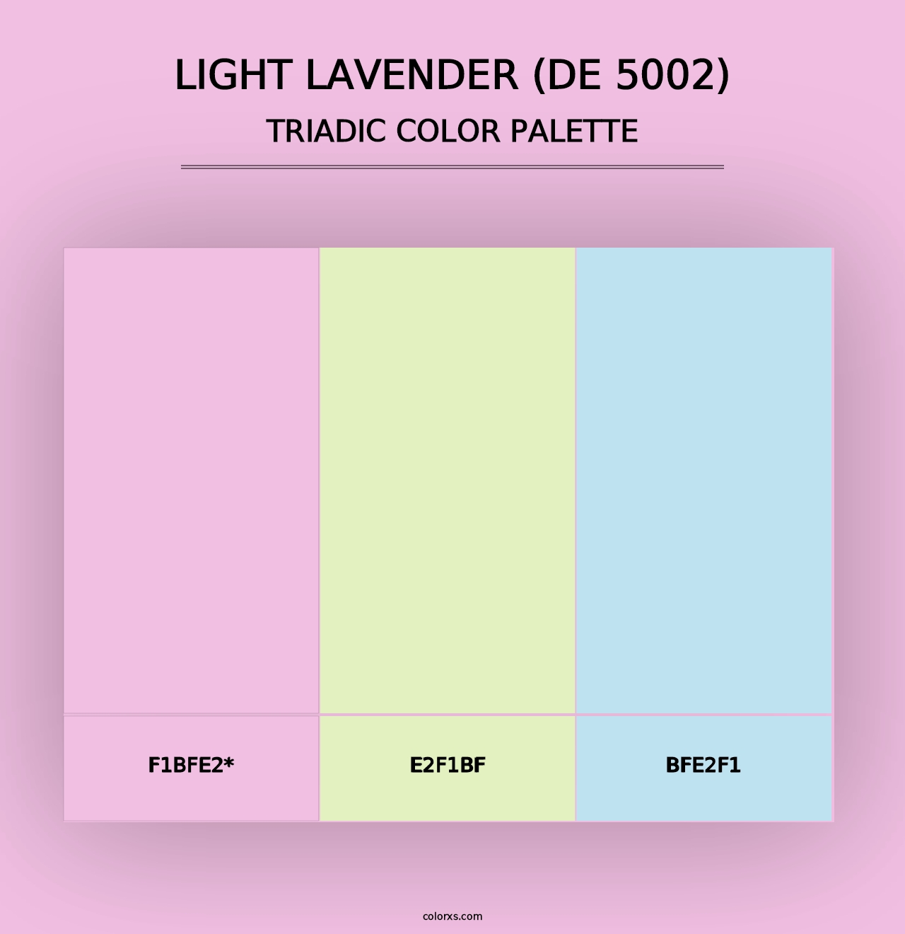 Light Lavender (DE 5002) - Triadic Color Palette