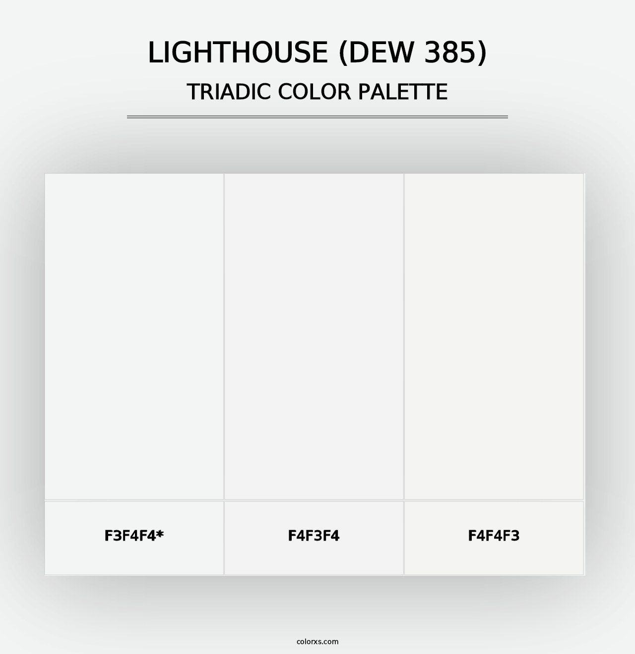 Lighthouse (DEW 385) - Triadic Color Palette