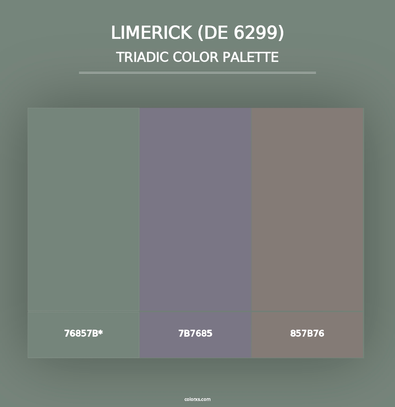 Limerick (DE 6299) - Triadic Color Palette