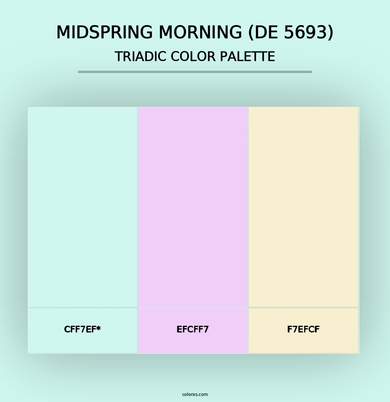 Midspring Morning (DE 5693) - Triadic Color Palette