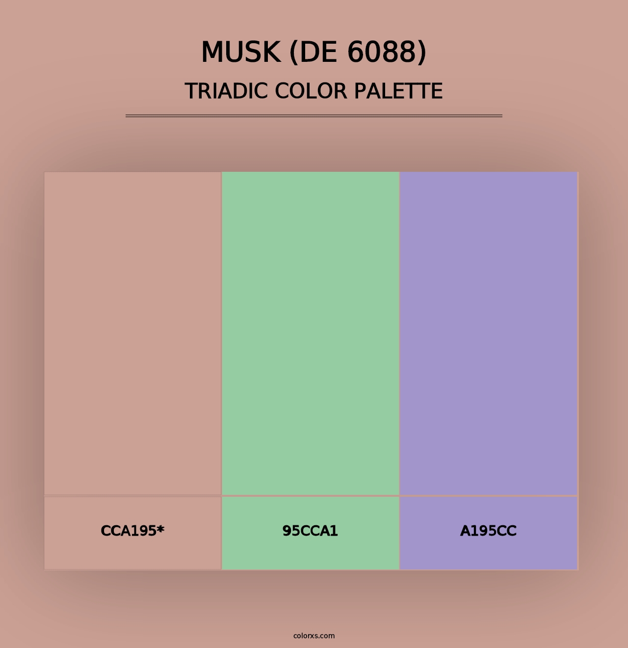 Musk (DE 6088) - Triadic Color Palette