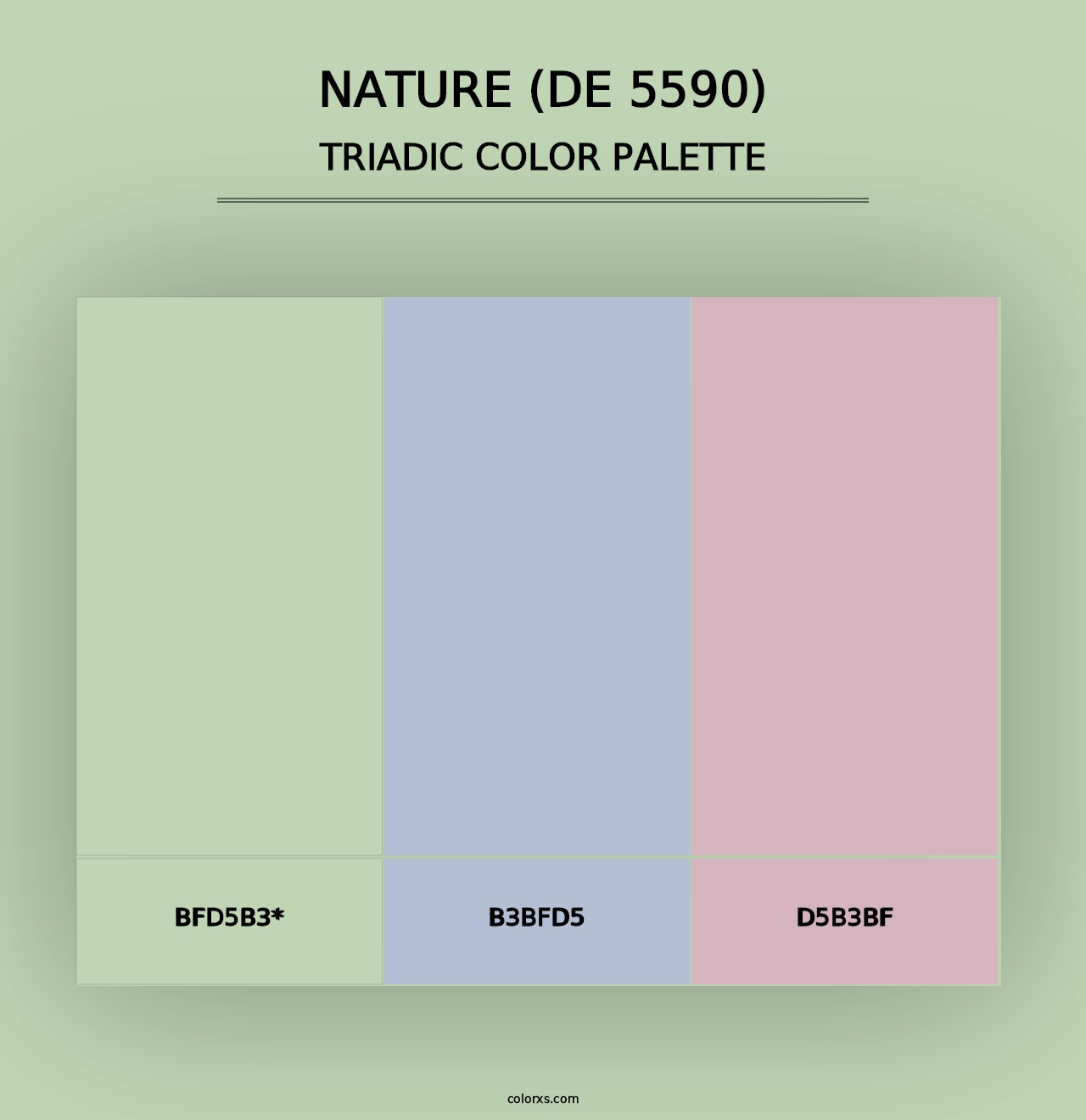 Nature (DE 5590) - Triadic Color Palette