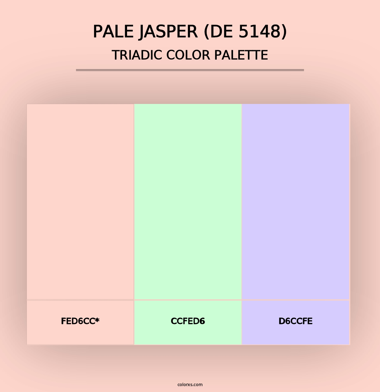 Pale Jasper (DE 5148) - Triadic Color Palette