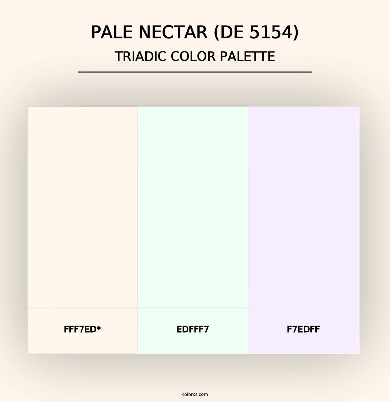 Pale Nectar (DE 5154) - Triadic Color Palette