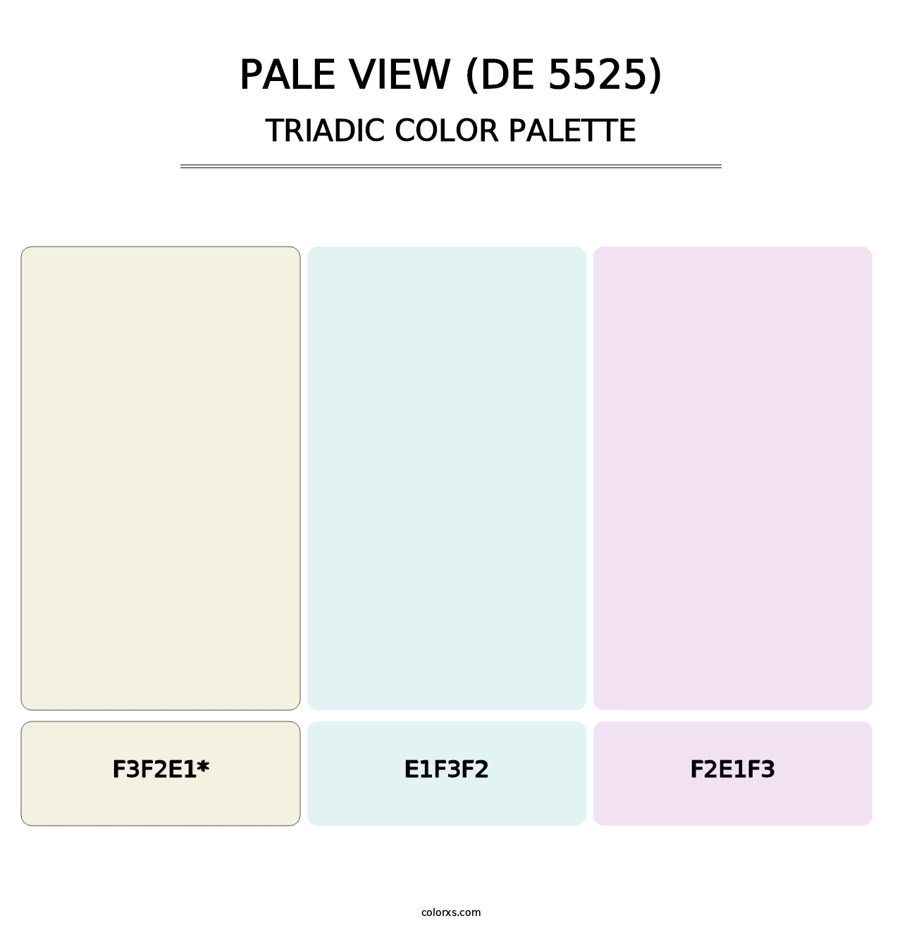 Pale View (DE 5525) - Triadic Color Palette