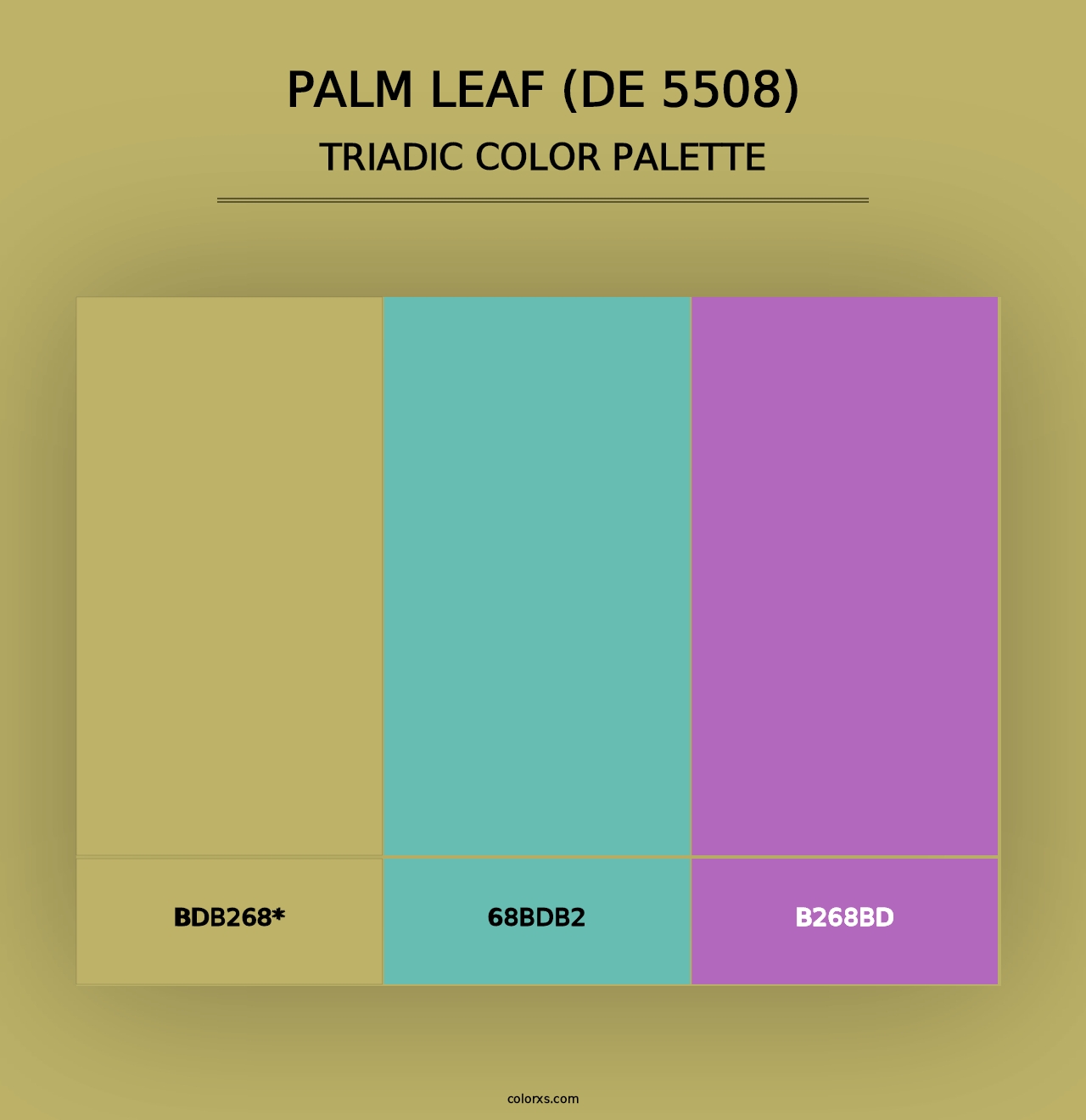 Palm Leaf (DE 5508) - Triadic Color Palette