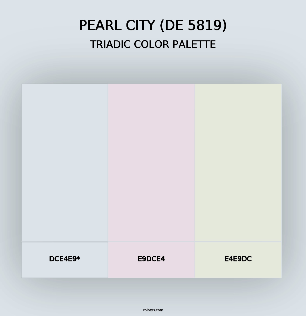 Pearl City (DE 5819) - Triadic Color Palette