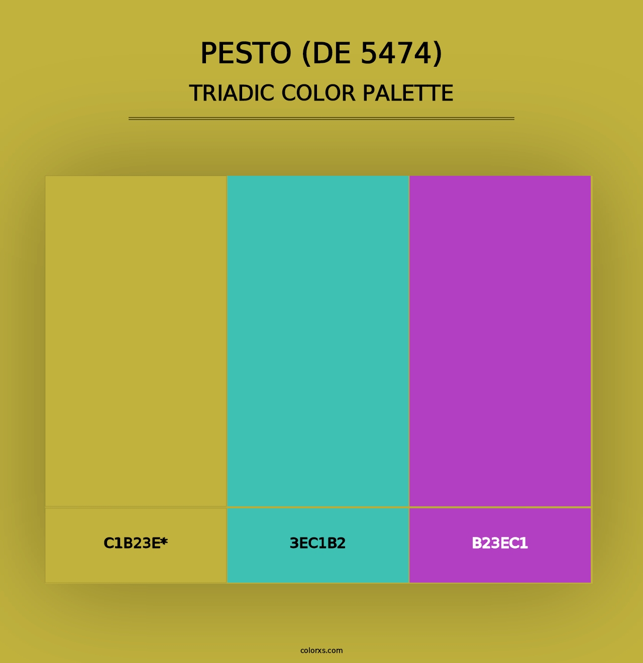 Pesto (DE 5474) - Triadic Color Palette