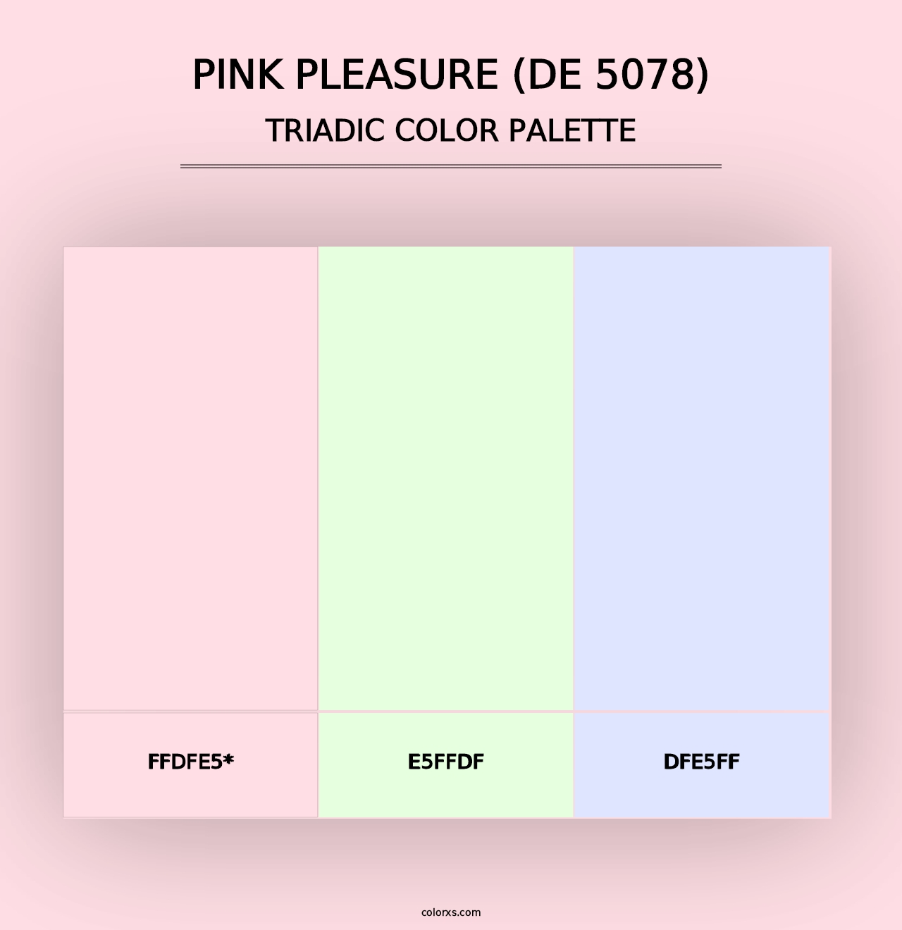 Pink Pleasure (DE 5078) - Triadic Color Palette