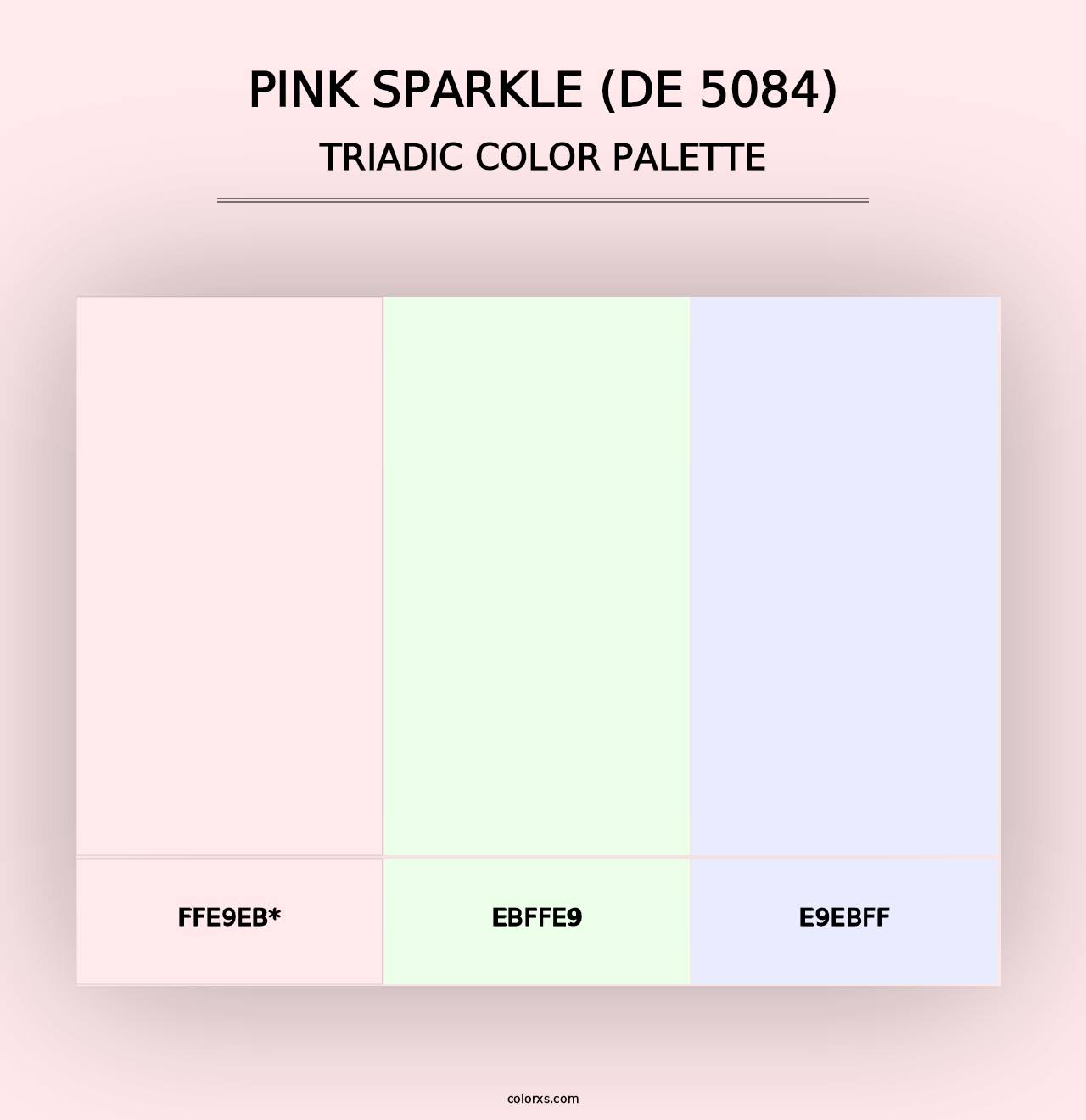 Pink Sparkle (DE 5084) - Triadic Color Palette