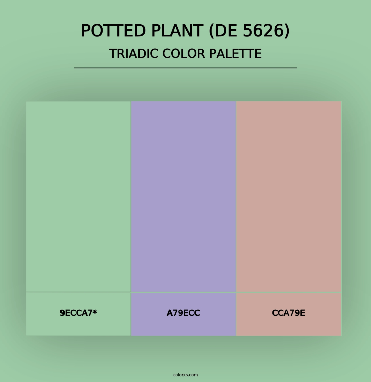 Potted Plant (DE 5626) - Triadic Color Palette