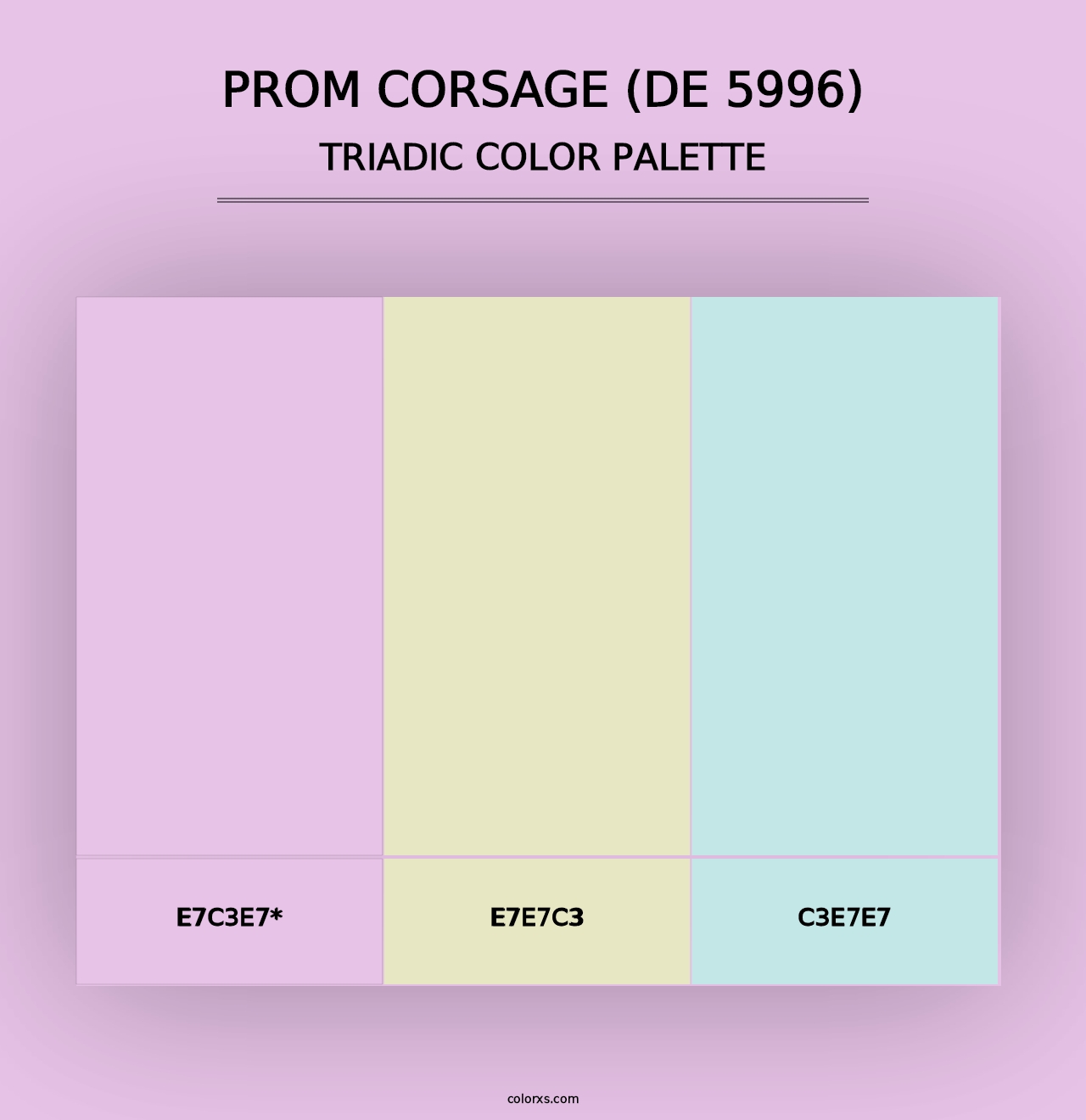 Prom Corsage (DE 5996) - Triadic Color Palette