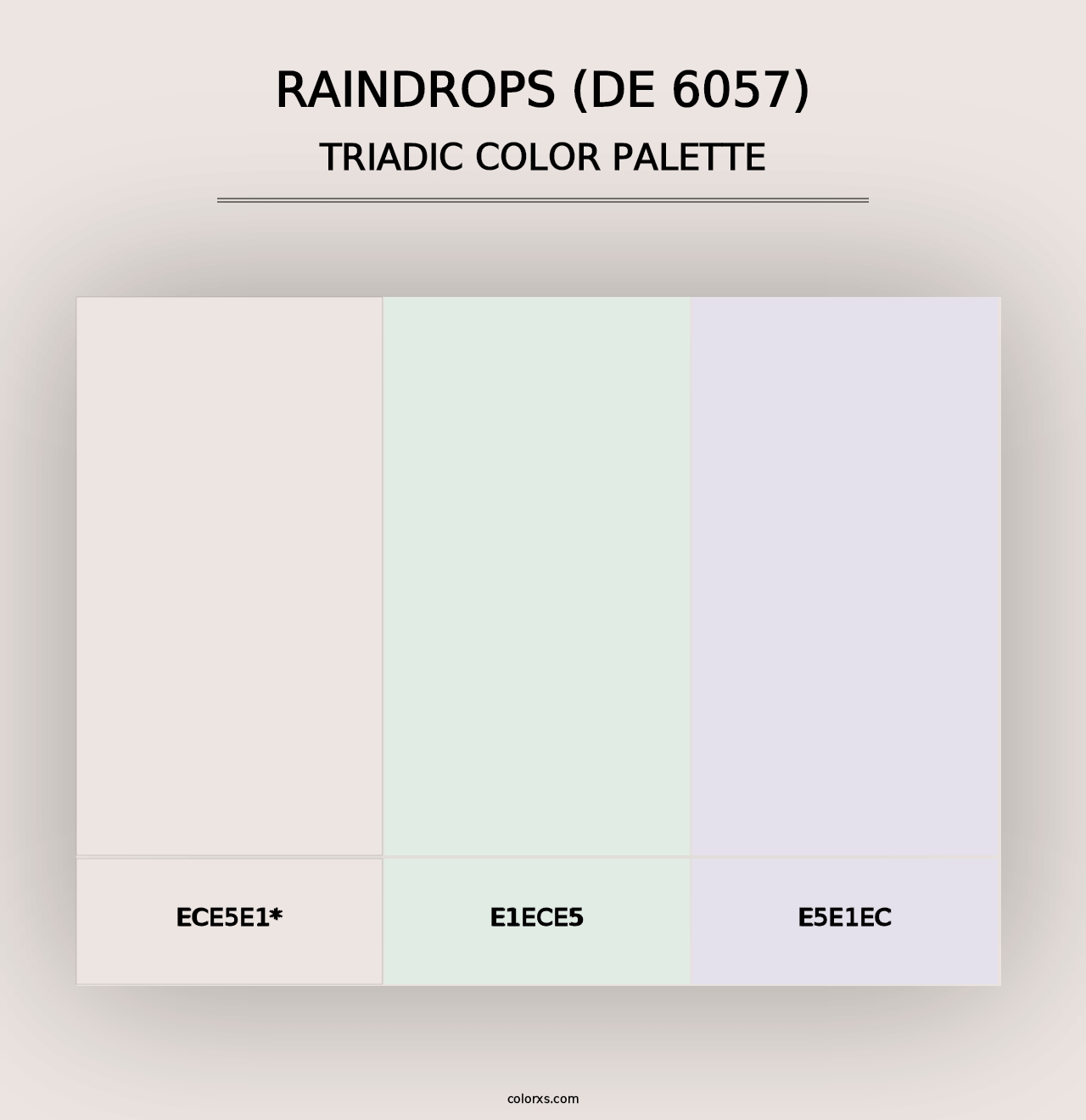 Raindrops (DE 6057) - Triadic Color Palette