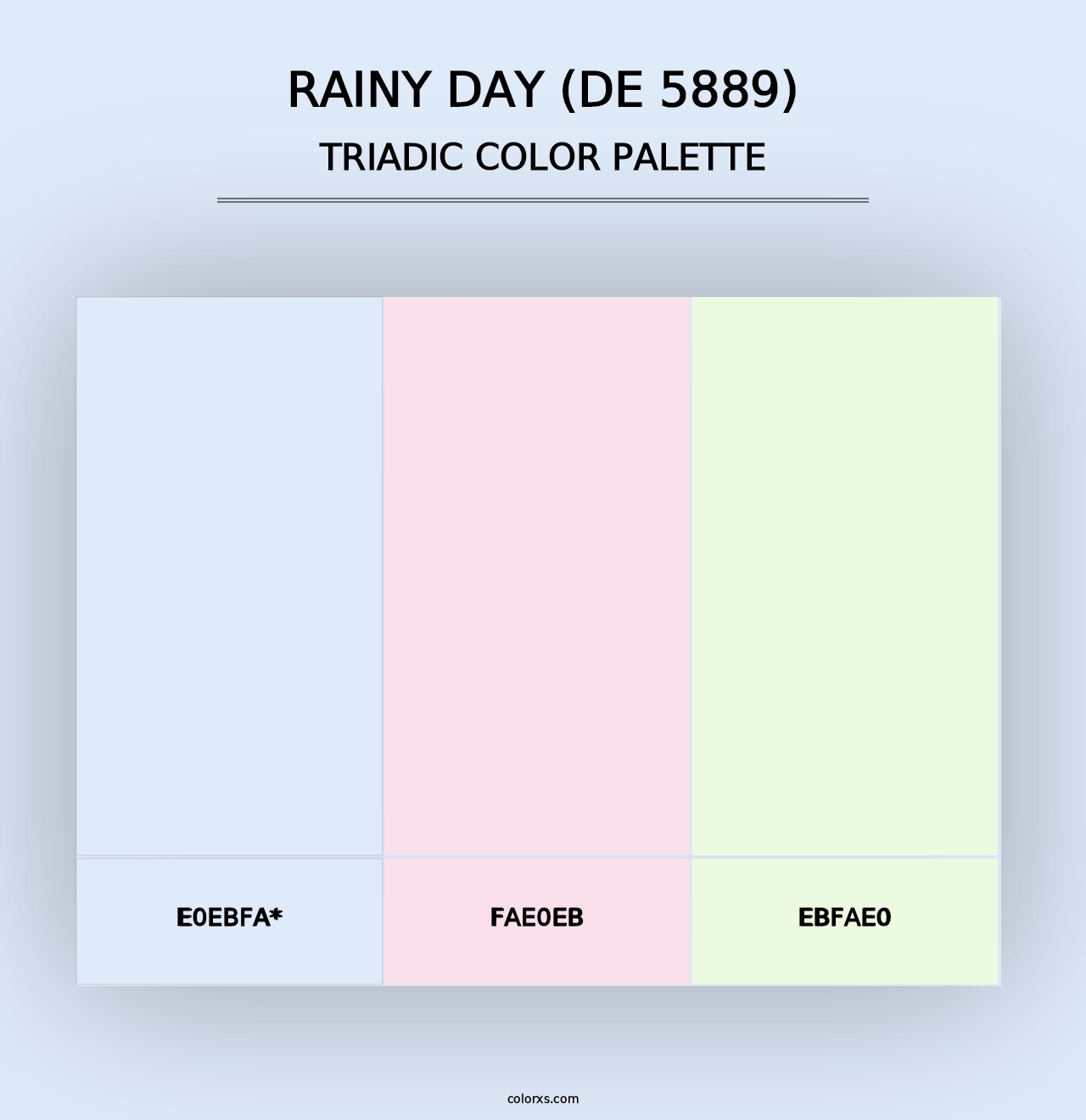 Rainy Day (DE 5889) - Triadic Color Palette