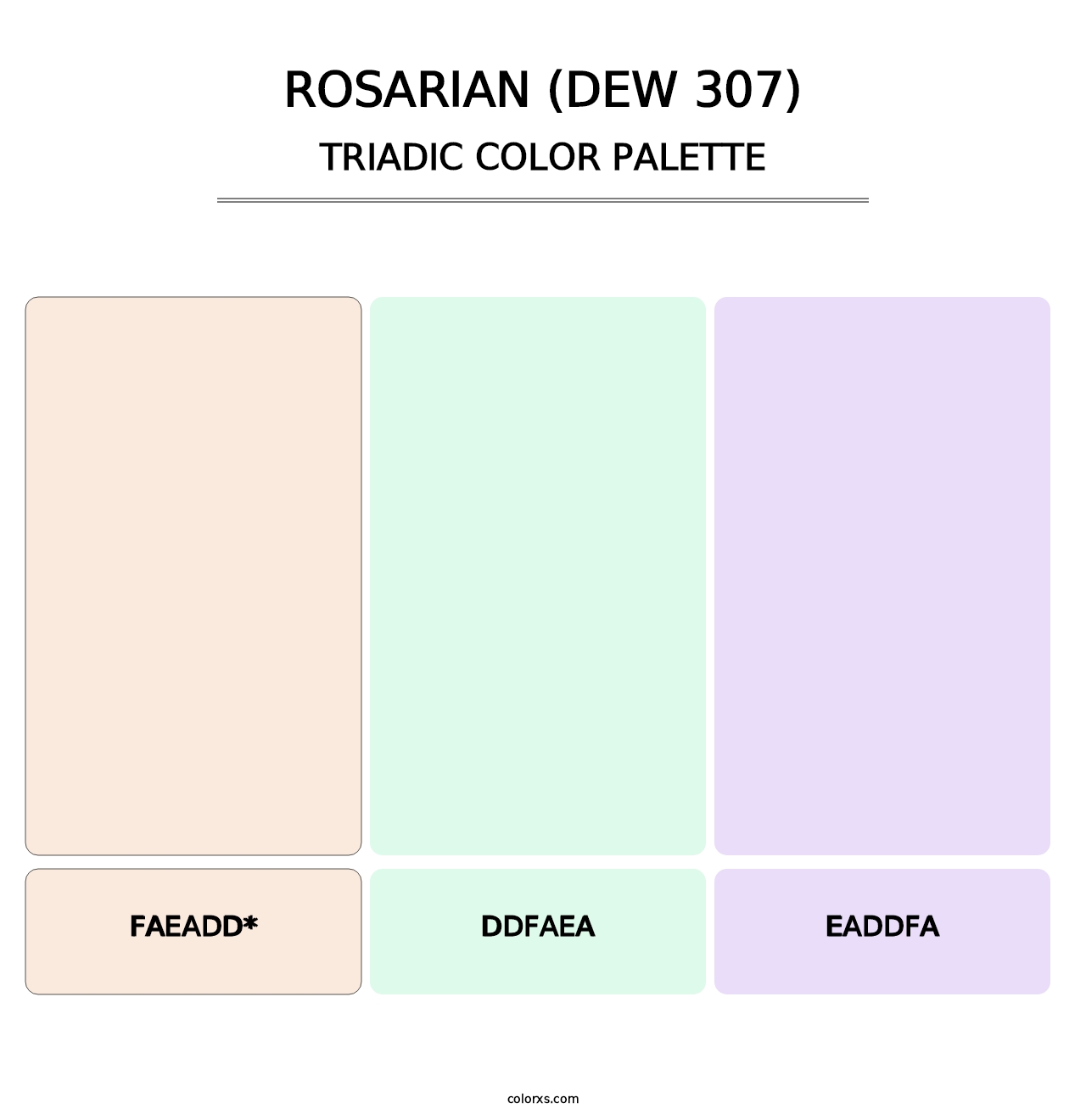 Rosarian (DEW 307) - Triadic Color Palette