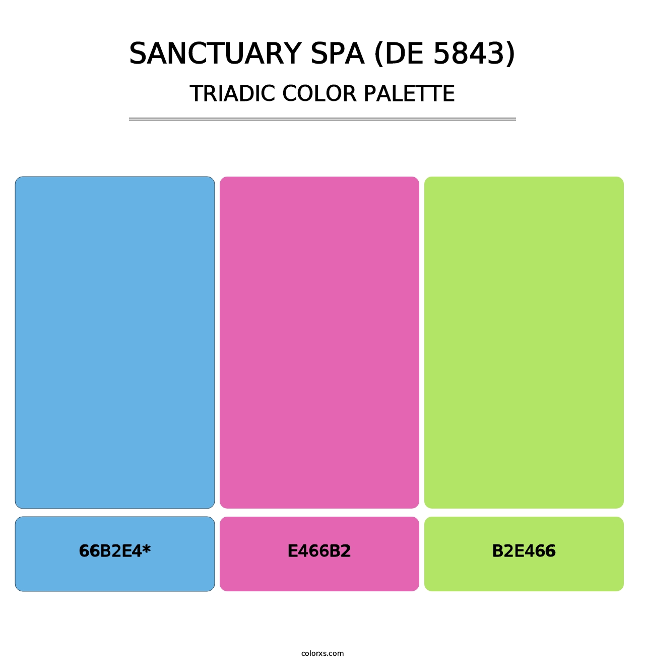 Sanctuary Spa (DE 5843) - Triadic Color Palette