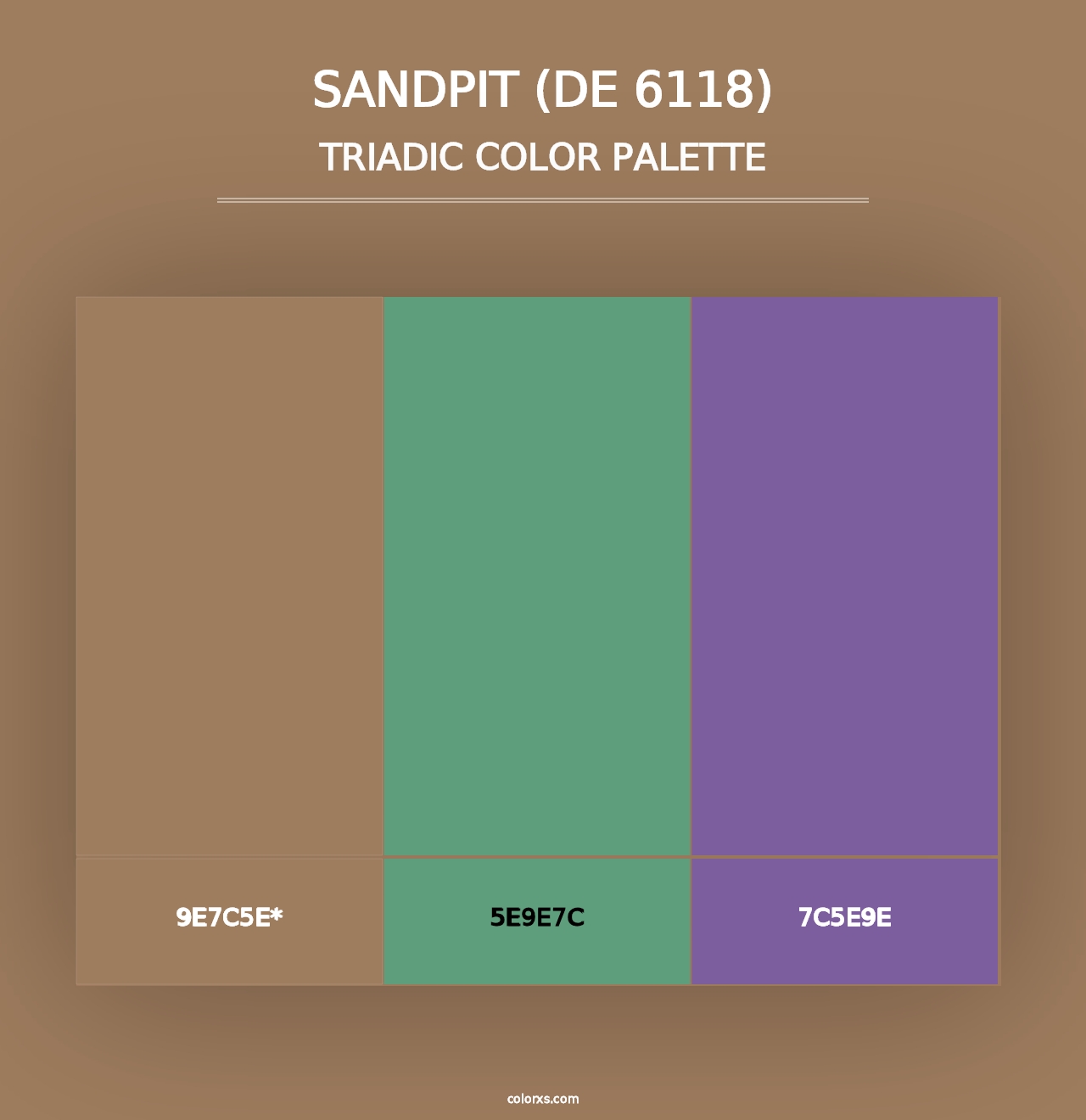 Sandpit (DE 6118) - Triadic Color Palette