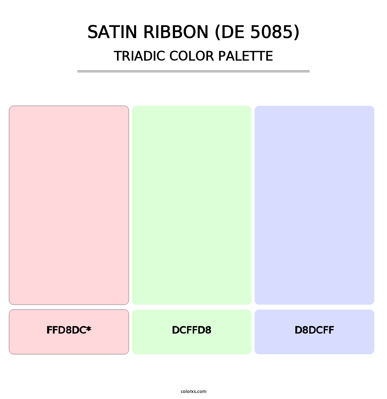 Satin Ribbon (DE 5085) - Triadic Color Palette