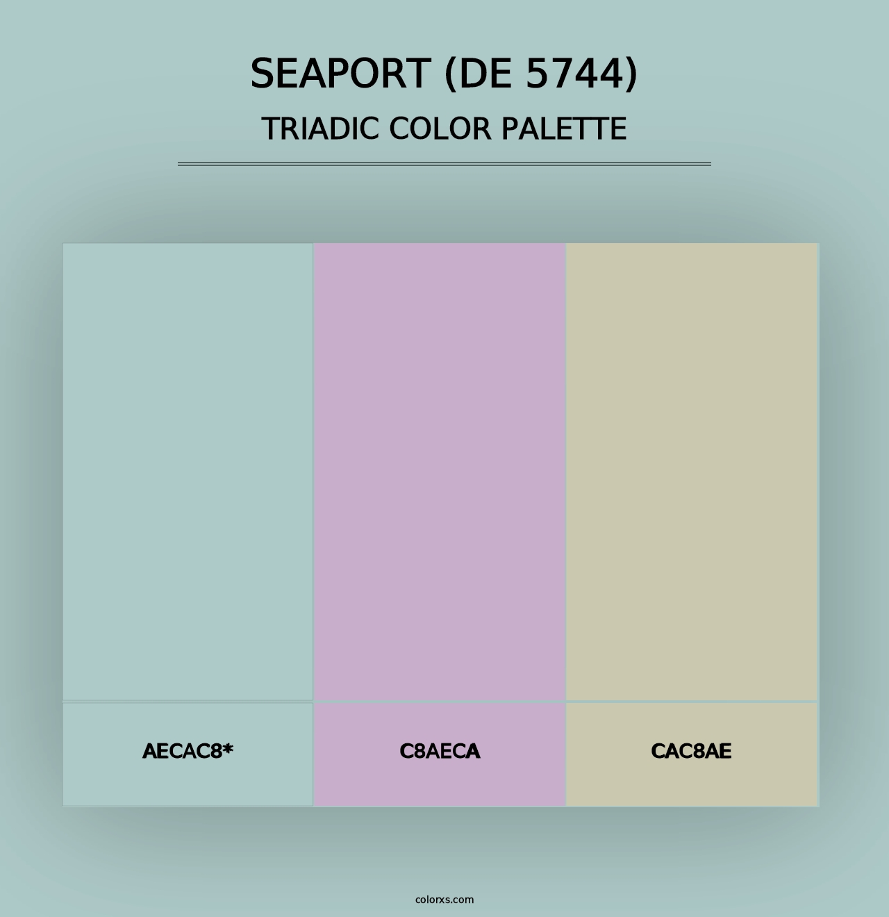 Seaport (DE 5744) - Triadic Color Palette