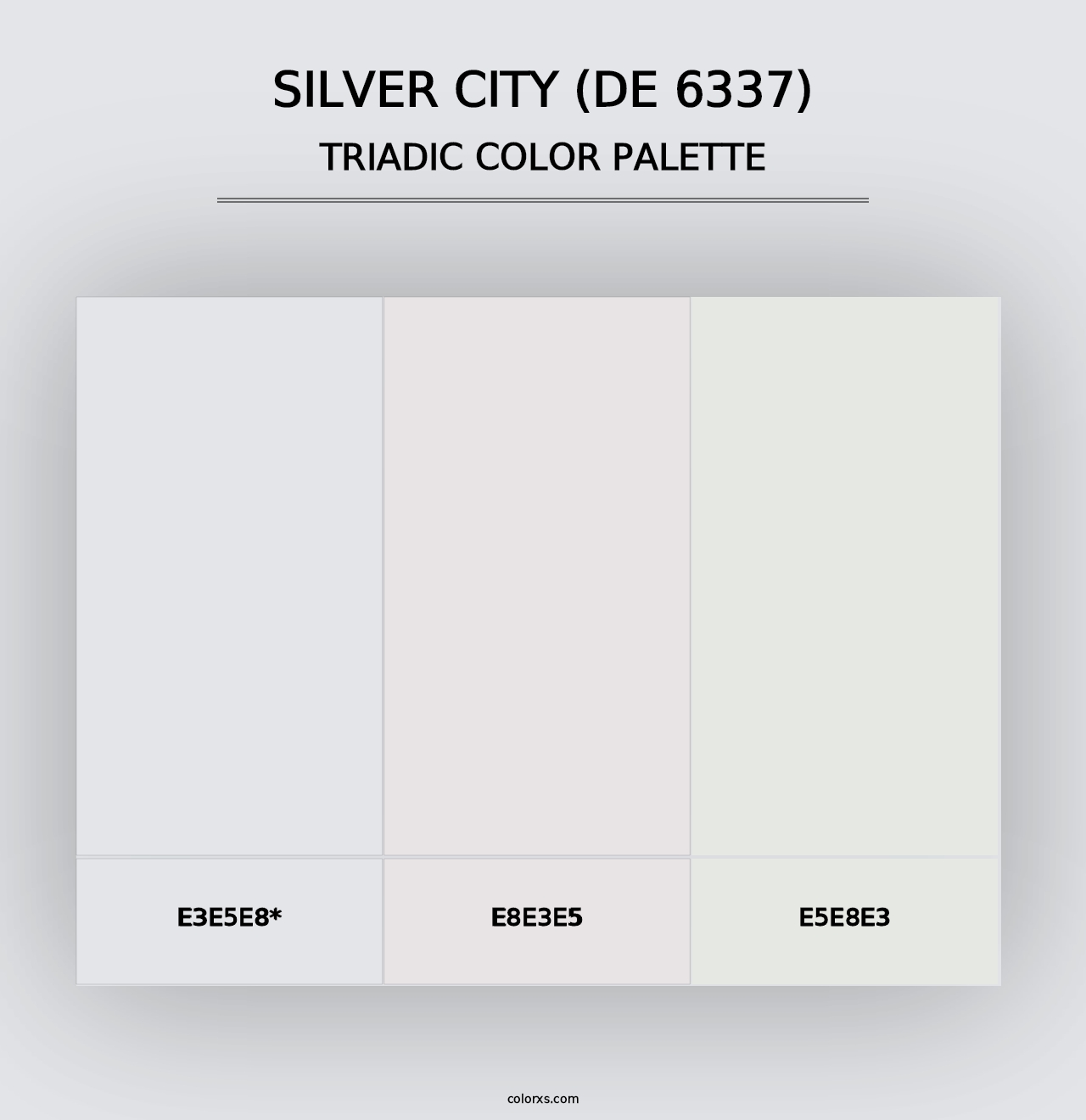 Silver City (DE 6337) - Triadic Color Palette