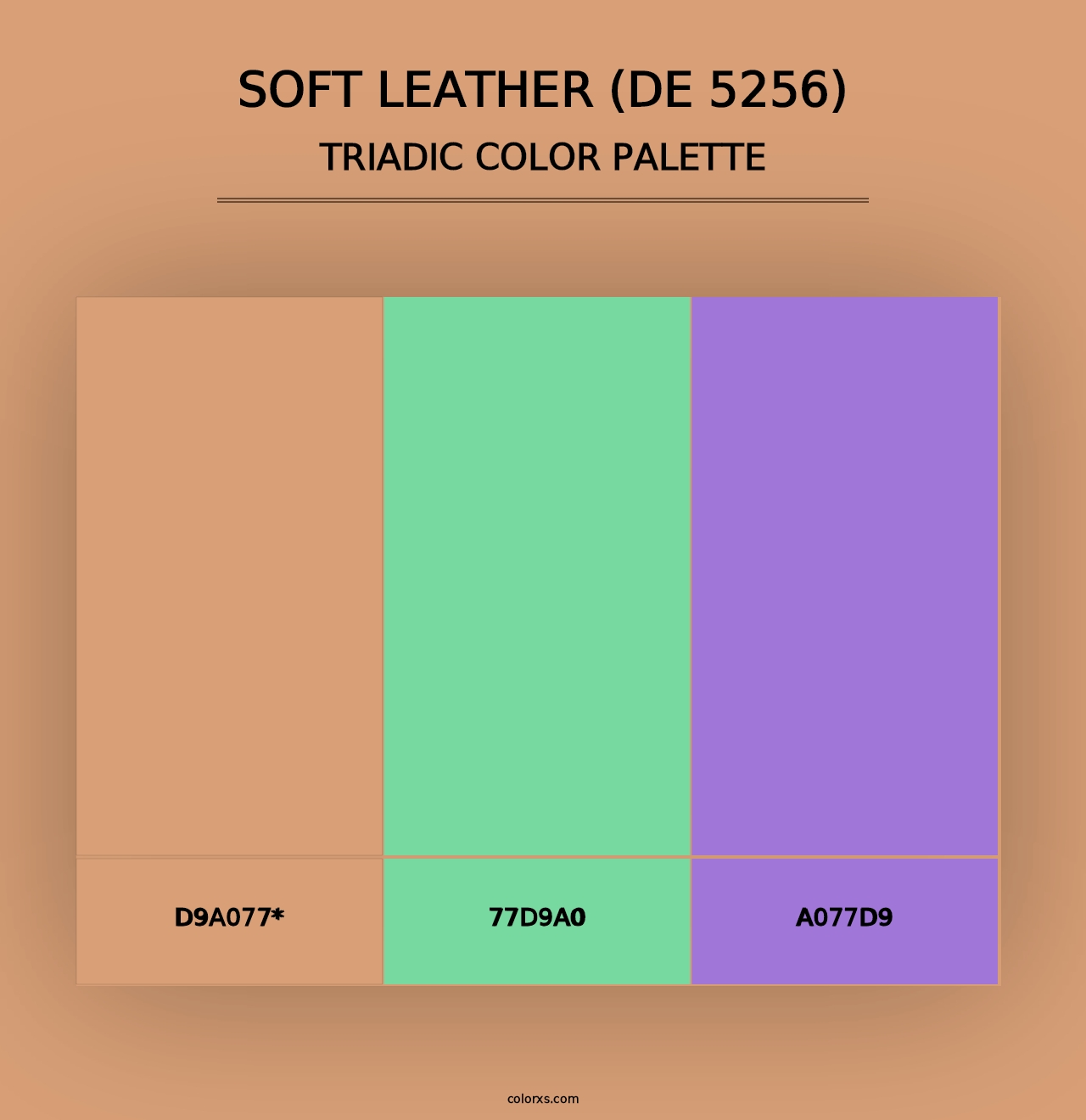 Soft Leather (DE 5256) - Triadic Color Palette