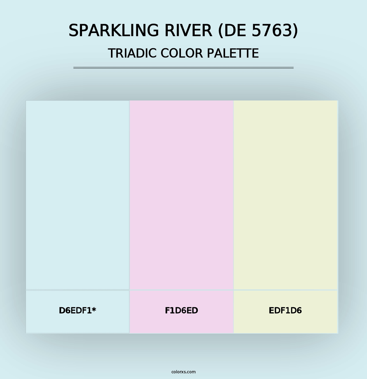 Sparkling River (DE 5763) - Triadic Color Palette