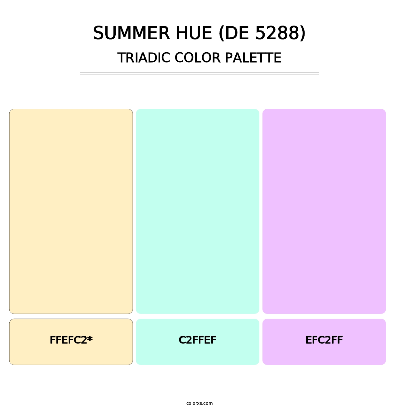 Summer Hue (DE 5288) - Triadic Color Palette