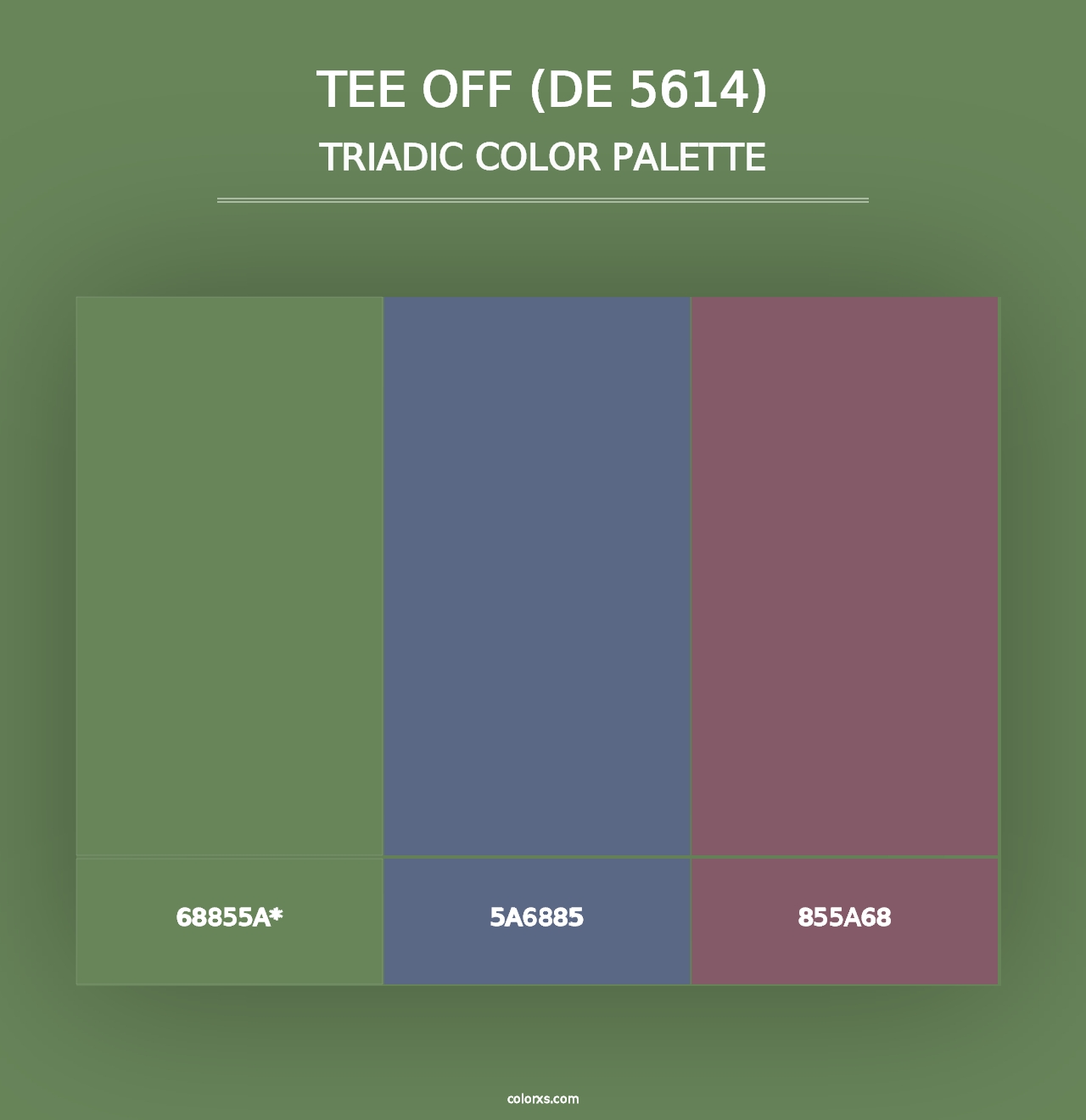 Tee Off (DE 5614) - Triadic Color Palette