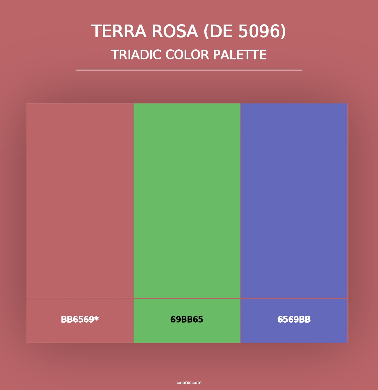 Terra Rosa (DE 5096) - Triadic Color Palette