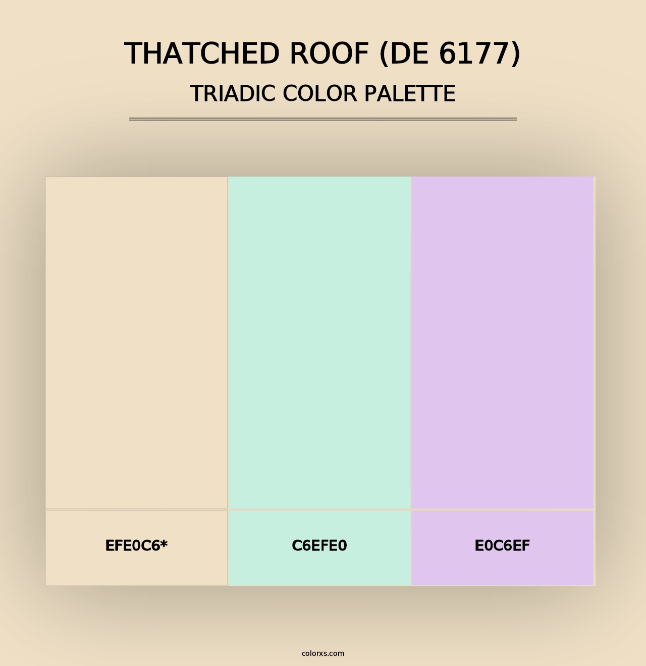 Thatched Roof (DE 6177) - Triadic Color Palette