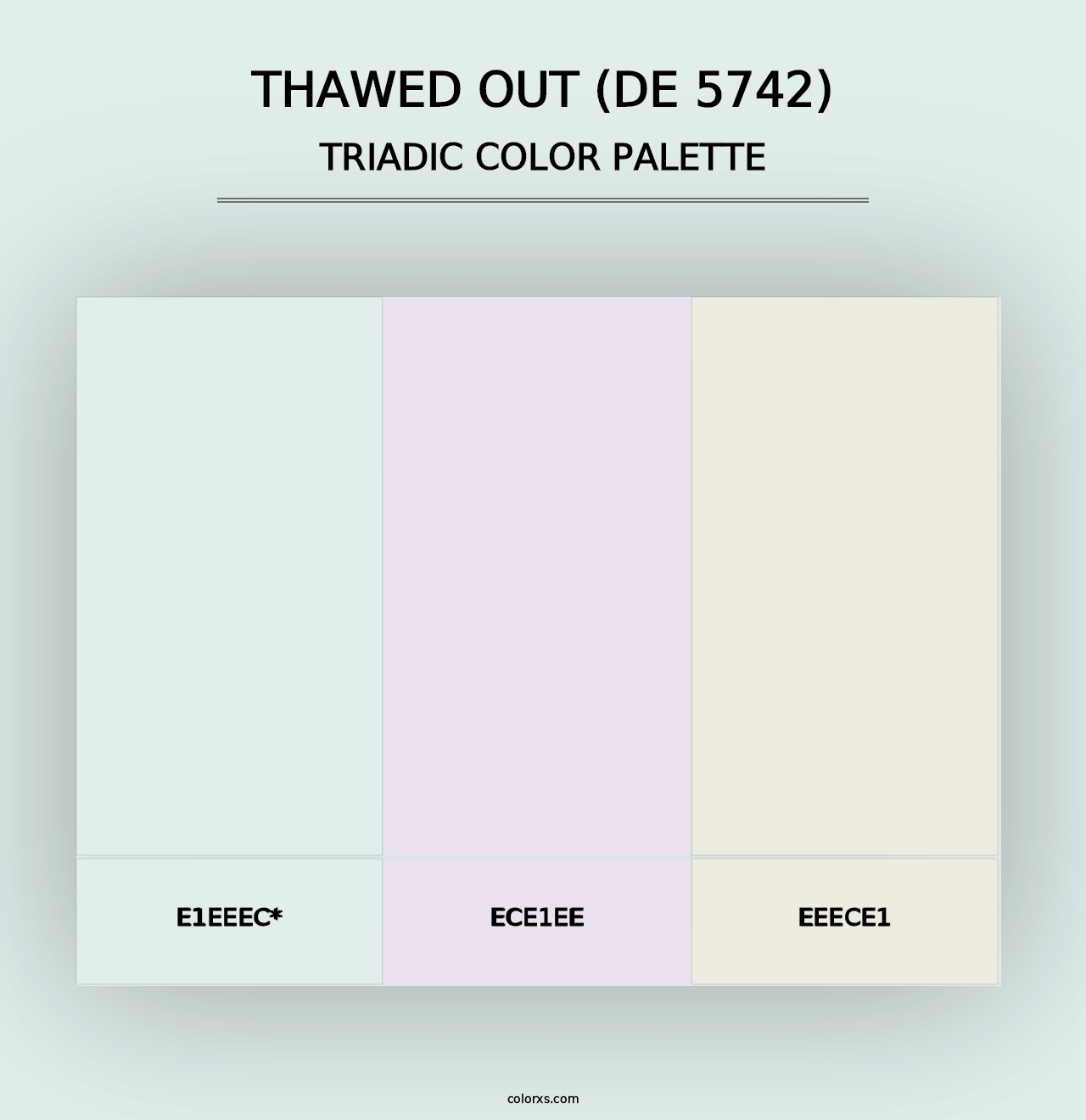 Thawed Out (DE 5742) - Triadic Color Palette