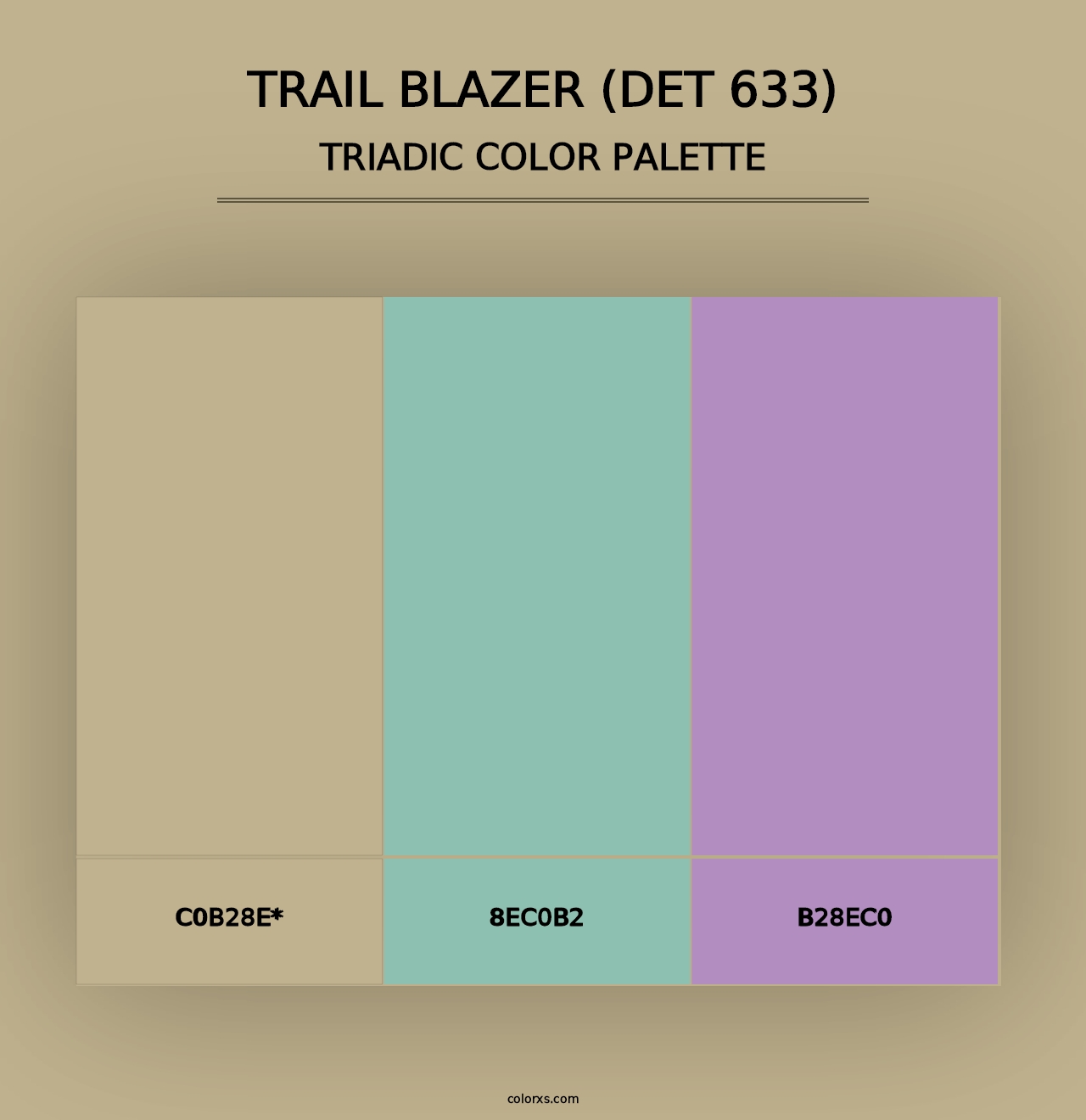 Trail Blazer (DET 633) - Triadic Color Palette