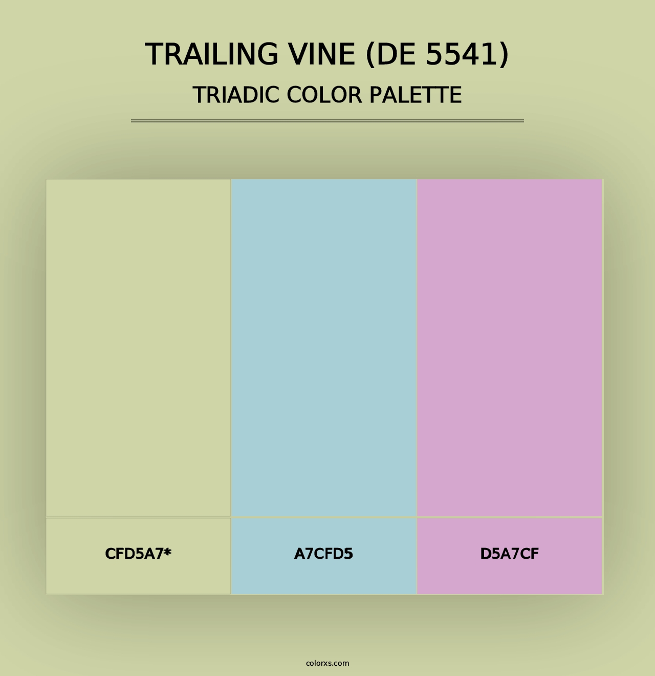 Trailing Vine (DE 5541) - Triadic Color Palette