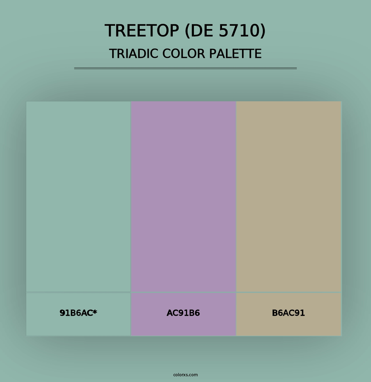 Treetop (DE 5710) - Triadic Color Palette