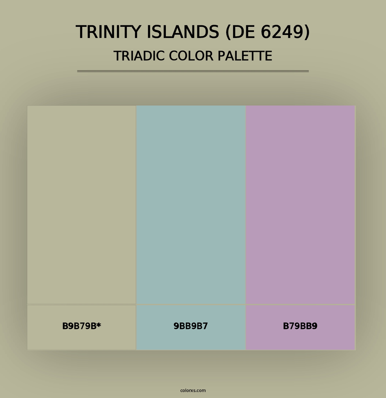 Trinity Islands (DE 6249) - Triadic Color Palette